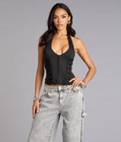 Trendy women’s tops, like the Hot Streak Lace Up Corset Top, bring effortless style for fall layering, lounging, or going out.