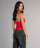 Hot Streak Lace Up Corset Top