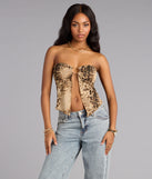 Untamed Flirt Leopard Print Mesh Tube Top