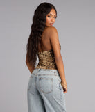 Untamed Flirt Leopard Print Mesh Tube Top