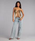 Untamed Flirt Leopard Print Mesh Tube Top