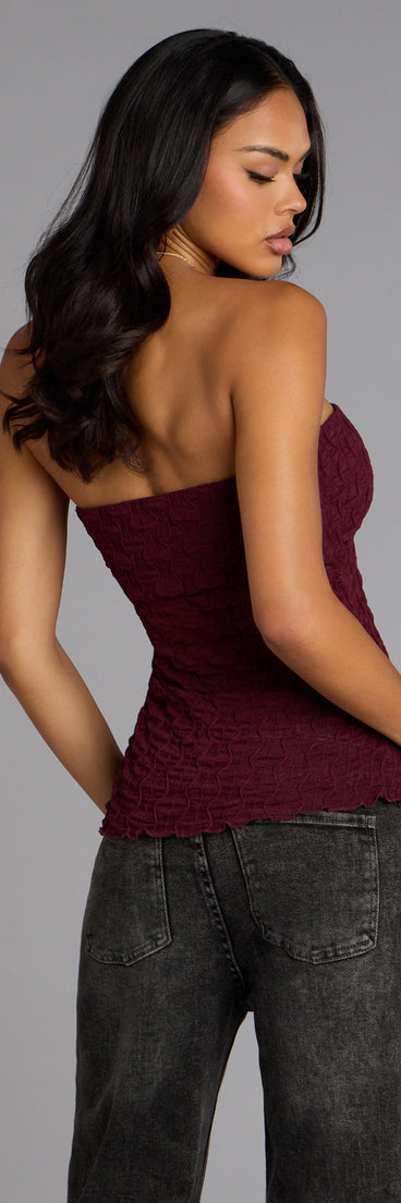 Trendy women’s tops, like the Trendy Era Sheer Mesh Tube Top, bring effortless style for fall layering, lounging, or going out.