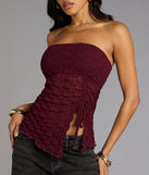Trendy Era Sheer Mesh Tube Top