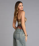 Urban Edge Abstract Tube Top