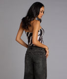 Wildly Flirty Zebra Print Tube Top