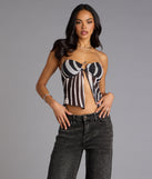 Wildly Flirty Zebra Print Tube Top