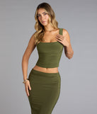 Bold Simplicity Crop Tank Top