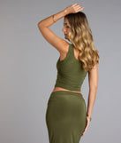 Bold Simplicity Crop Tank Top