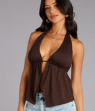 Dazzle Factor Rhinestone Halter Crop Top