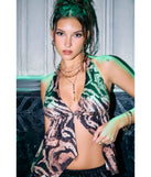 Wild Side Flyaway Halter Top