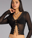 Cool Intentions Lace-Up Top