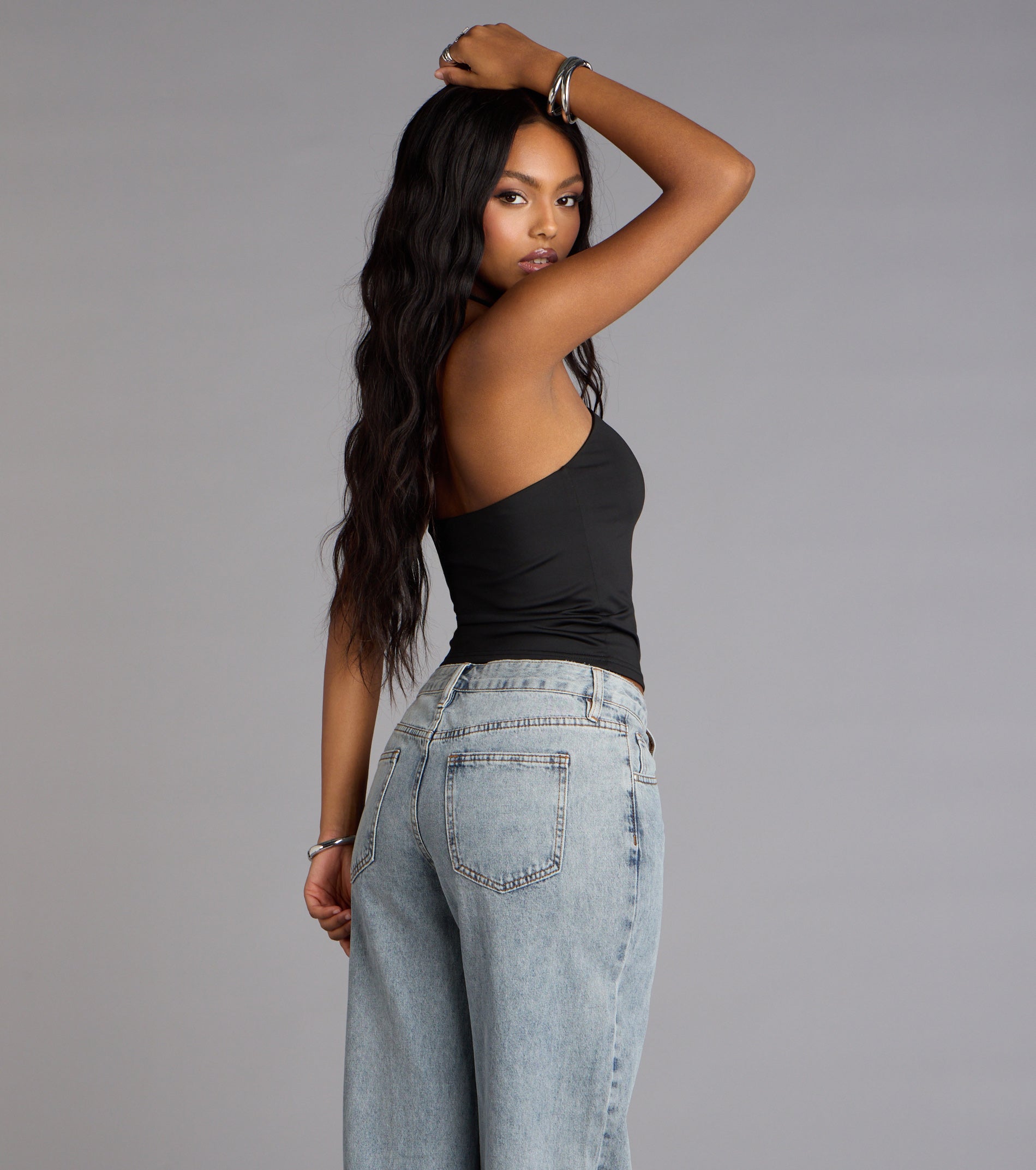 Chic Twist Halter Crop Top | Windsor