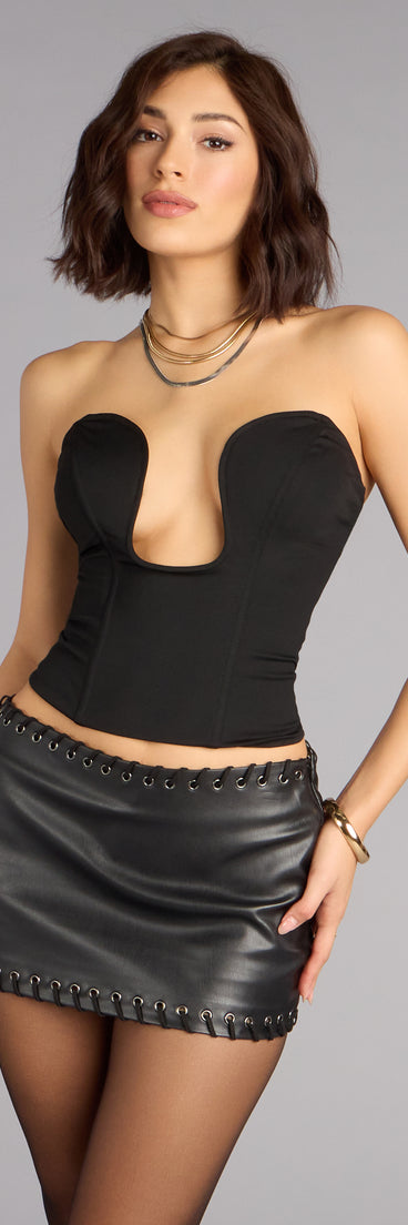 Take The Plunge Bustier Top