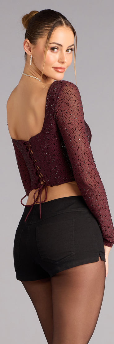 Glow Curve Long Sleeve Corset Top