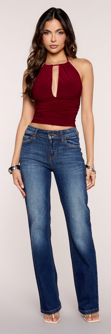 Worth A Look Halter Crop Top