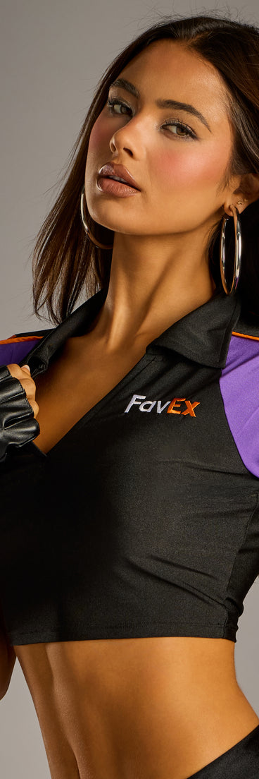 FavEx Delivery Worker Crop Top