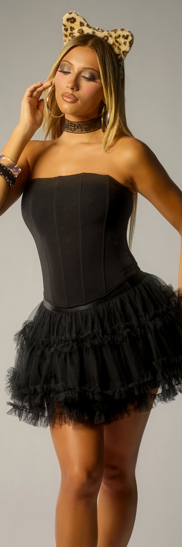 Blank Canvas Strapless Corset Top
