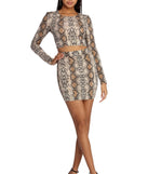 Slither In Style Crop Top