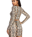 Slither In Style Crop Top