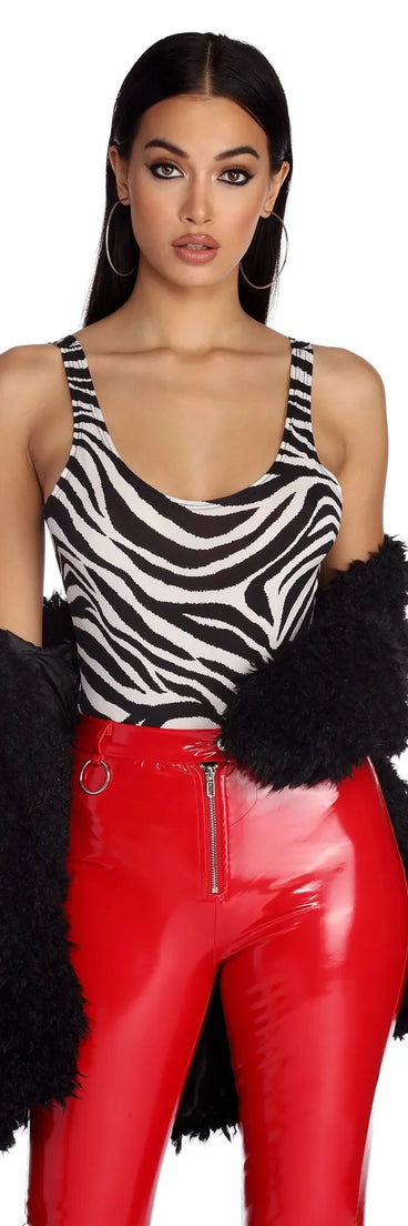 Striped Instincts Zebra Bodysuit