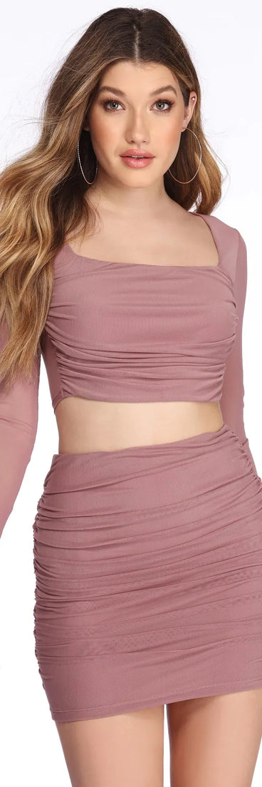 Mesh To Love Crop Top