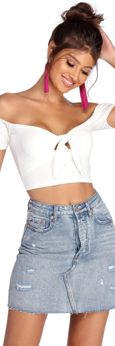 Tied And Sweet Crop Top