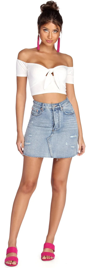 Tied And Sweet Crop Top