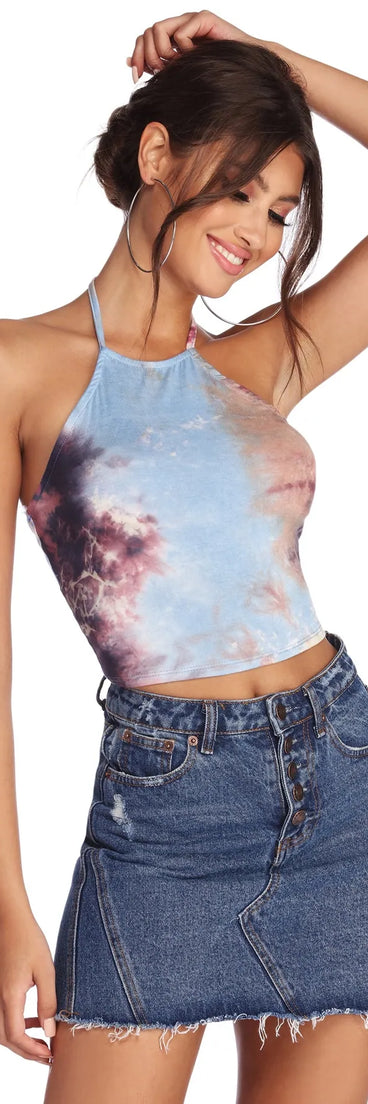 Totally Tie Dye Halter Top