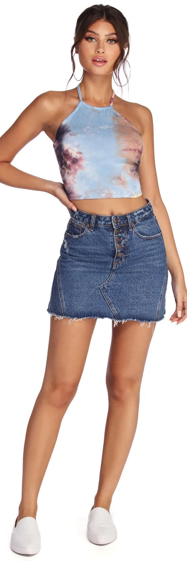 Totally Tie Dye Halter Top