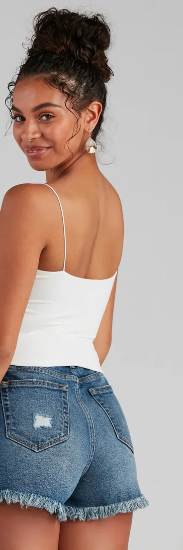 Trendy women’s tops, like the Girl Next Door Cropped Tank, bring effortless style for fall layering, lounging, or going out.