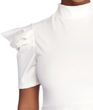 Poised In Peplum Top