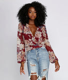 Nothing But Love Mesh Floral Surplice