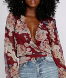 Nothing But Love Mesh Floral Surplice