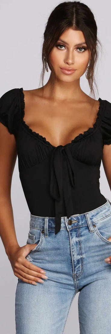 Tie-Front Runner Bodysuit