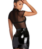 Mesh With The Zip Bodysuit