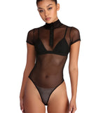Mesh With The Zip Bodysuit