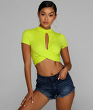 Issa Mood Keyhole Crop Top