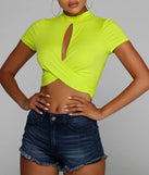 Issa Mood Keyhole Crop Top
