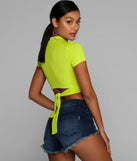 Issa Mood Keyhole Crop Top