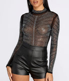 On The Hunt Heat Stone Sheer Bodysuit