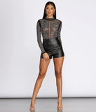 On The Hunt Heat Stone Sheer Bodysuit