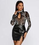 Pearls On Pearls Sheer Bodysuit