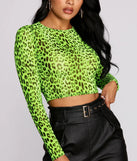 Fierce And Flashy Crop Top