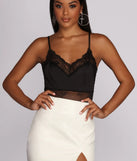 Game, Match, Inset Lace Bodysuit