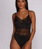 Game, Match, Inset Lace Bodysuit