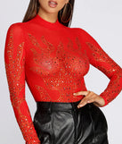 Flame On Heat Stone Bodysuit