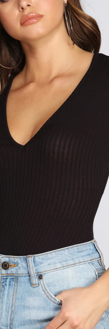 Baby Doll V-Neck Bodysuit