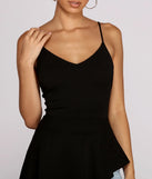 Pretty In Peplum High Low Top