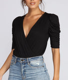 Power Puff Sleeve Bodysuit