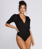 Power Puff Sleeve Bodysuit